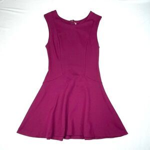 Free People Fit And Flare Dress Dark Pink Womens Size XS